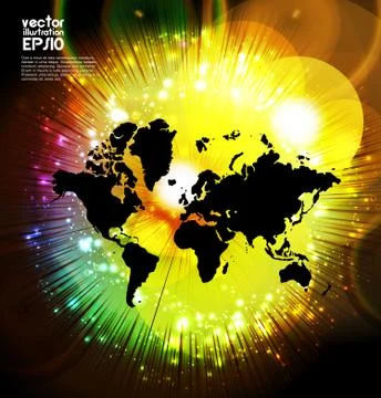 World map Stock Illustration