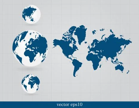 World map Stock Illustration