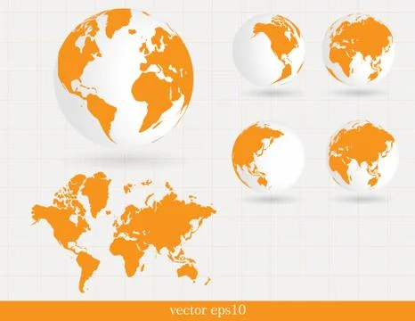 World map Stock Illustration