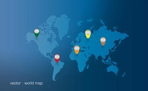 World map 스톡 일러스트