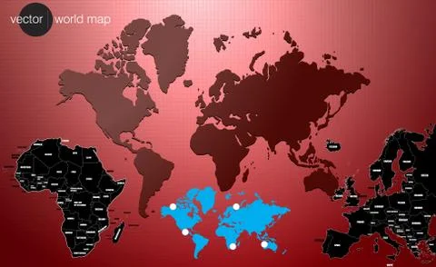 World map Stock Illustration