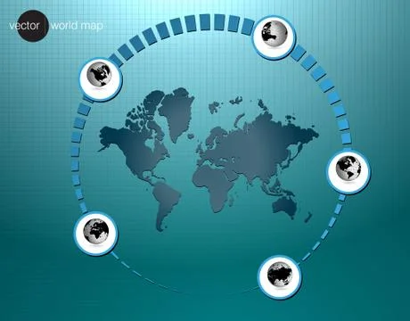 World map Stock Illustration