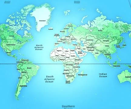 World map Stock Illustration