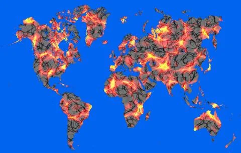 World map Stock Illustration