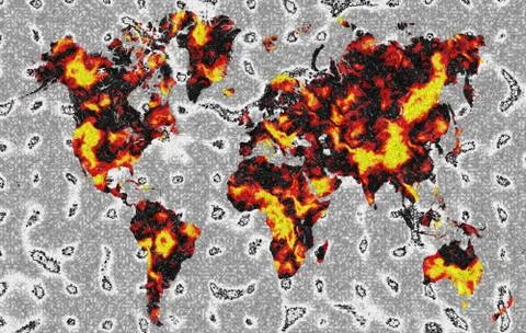 World map Stock Illustration