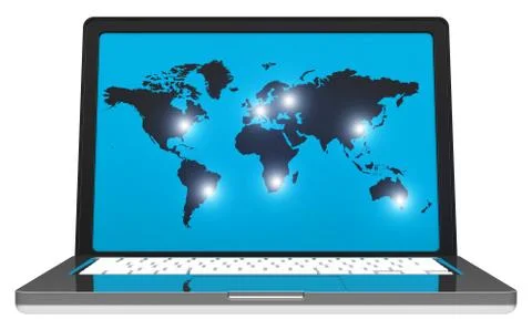 The world map Stock Illustration