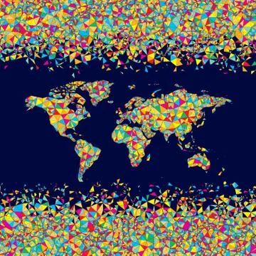 World map Stock Illustration