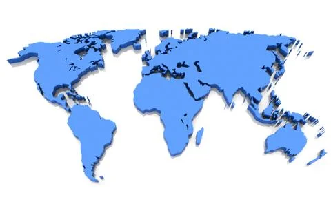 The world map Stock Illustration