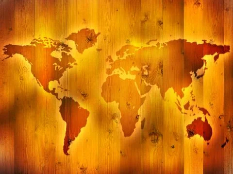 World Map Stock Illustration