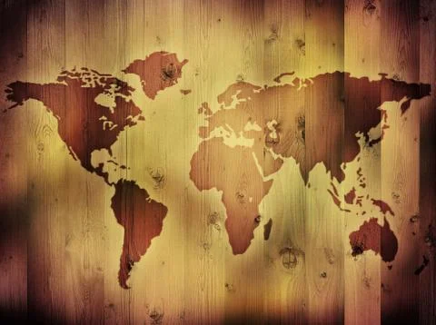 World Map Stock Illustration