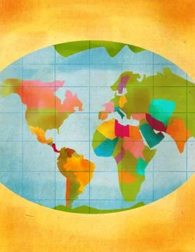 World map Stock Illustration