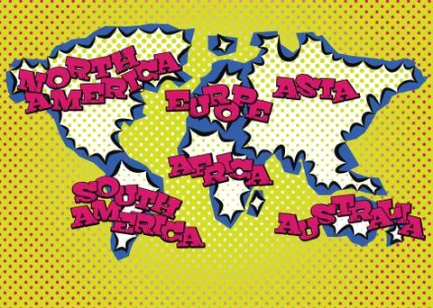 World map Stock Illustration