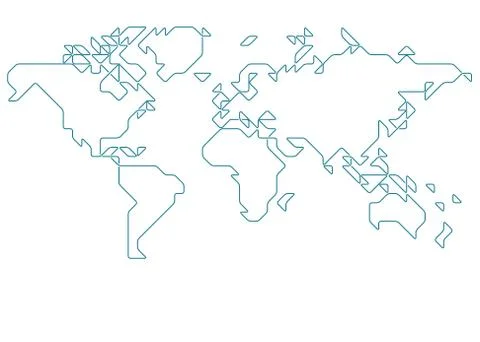 World map Stock Illustration