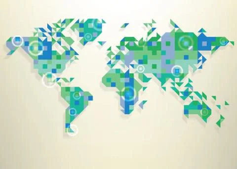 World map 스톡 일러스트