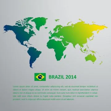 World map Stock Illustration