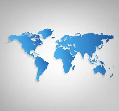 World Map Illustrazione stock