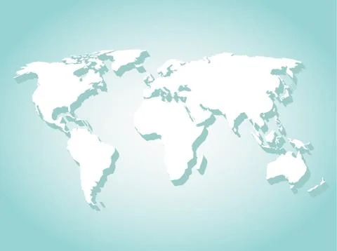 World Map Stock Illustration