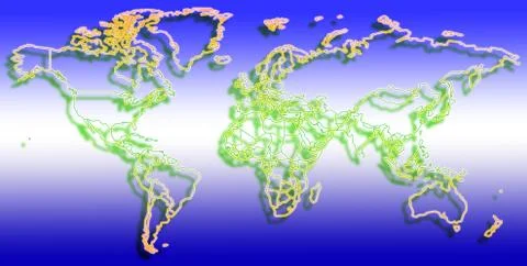 World map Stock Illustration