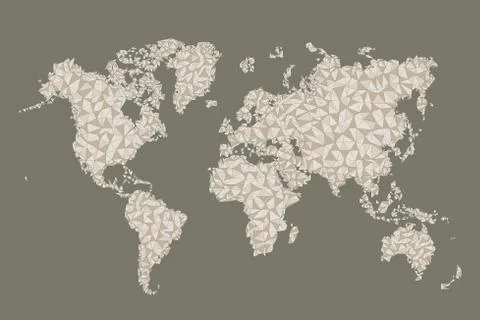 World map Stock Illustration