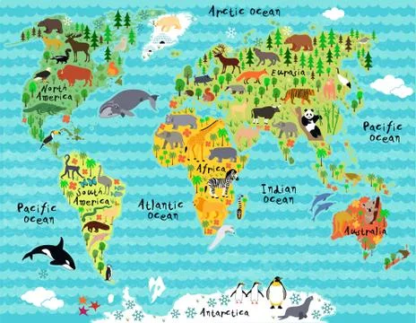 World map Stock Illustration