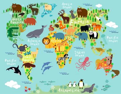 World map Stock Illustration