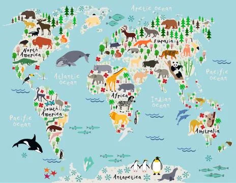 World map Stock Illustration