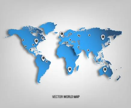 World Map Stock Illustration