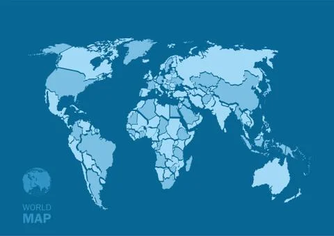 World Map Stock Illustration