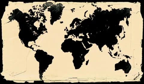 World map Stock Illustration