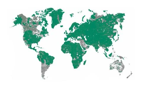 World map Stock Illustration