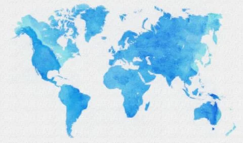 World map Stock Illustration