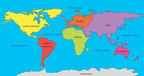 World map Stock Illustration