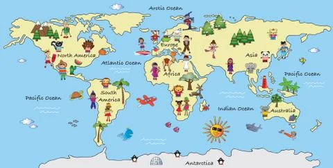 World map Stock Illustration