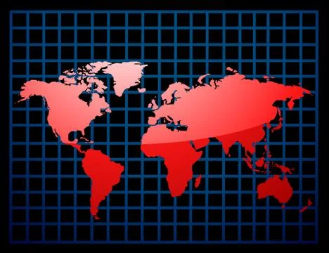 World map Stock Illustration