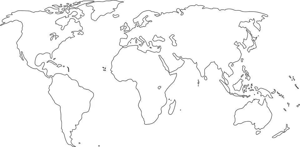 World map Stock Illustration