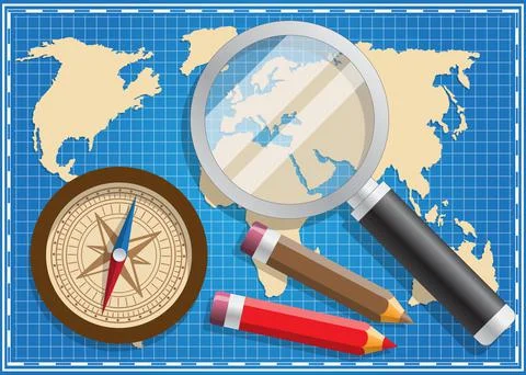 World map. Stock Illustration