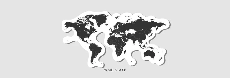 World map. Stock Illustration
