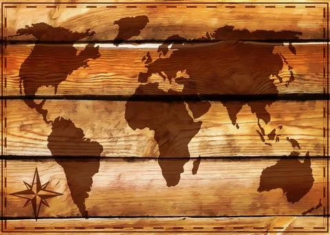 World map. Stock Illustration