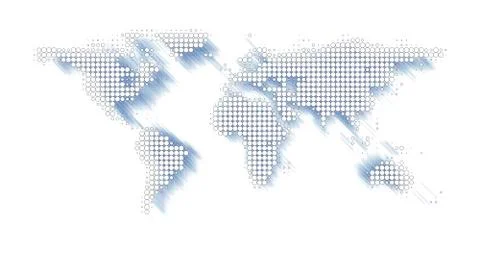 World map illustration Stock Illustration
