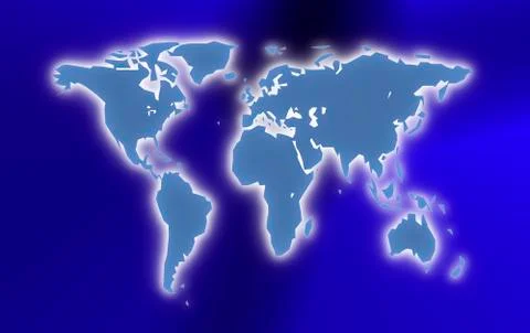 World map illustration Stock Illustration