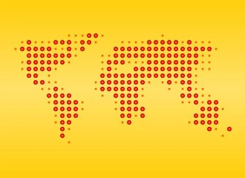 World Map Illustration イラスト素材