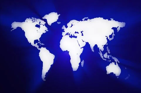 World Map Illustration Stock Illustration