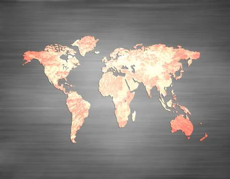 World Map Illustration Stock Illustration