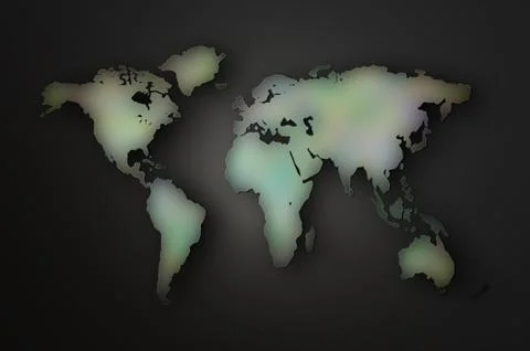 World Map Illustration Stock Illustration