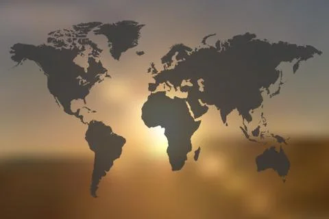 World Map Illustration Stock Illustration