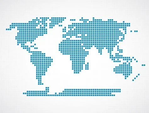 World map illustration Stock Illustration