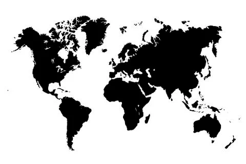 World map illustration Stock Illustration