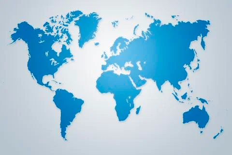 World map illustration Stock Illustration