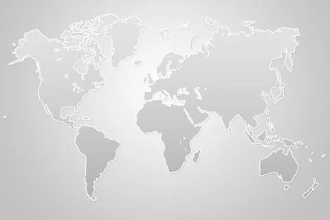 World map illustration Stock Illustration