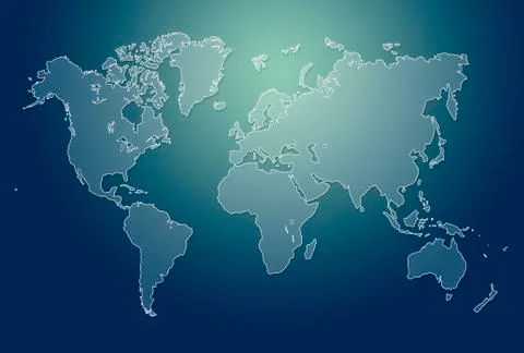 World map illustration Stock Illustration